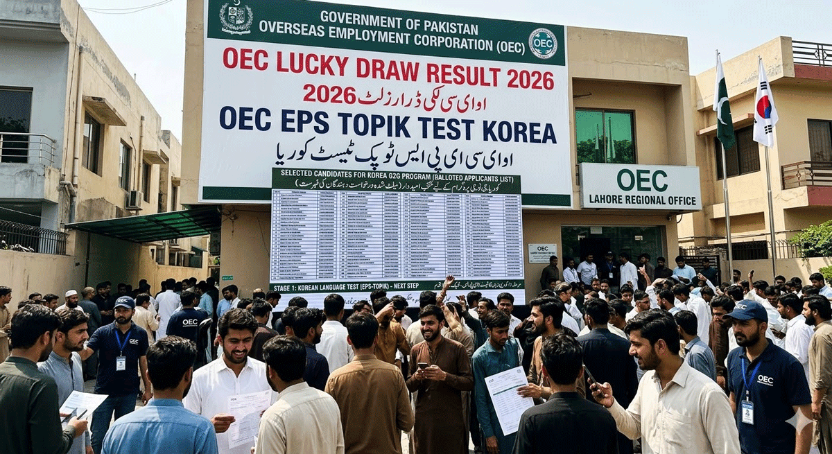 OEC Lucky Draw Result 2026 OEC EPS Topik Test Korea